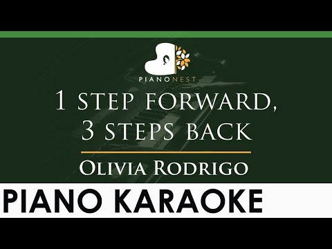 Olivia Rodrigo - 1 step forward, 3 steps back - LOWER Key (Piano Karaoke Instrumental)