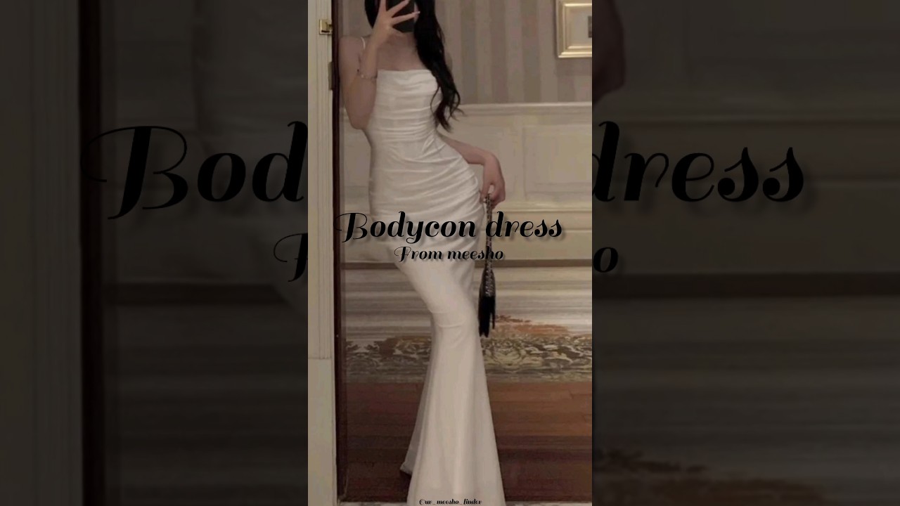 ✨🦋Aesthetic bodycon dress from meesho 🦋✨ #aesthetic  #bodycondresses #meesho follow for more ✨