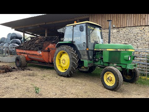 Muck spreading the old fashioned way!
