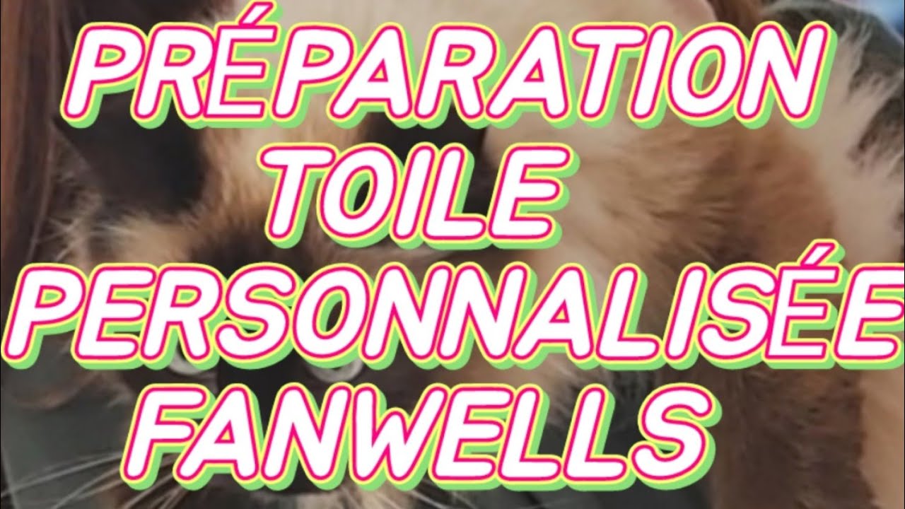 🥰 FANWELLS 🤗 Comment je prépare ma toile personnalisée 🥰