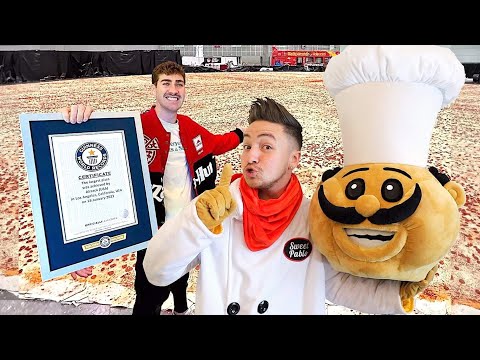 Sneaking Into AIRRACK'S World's Largest PIZZA PARTY!