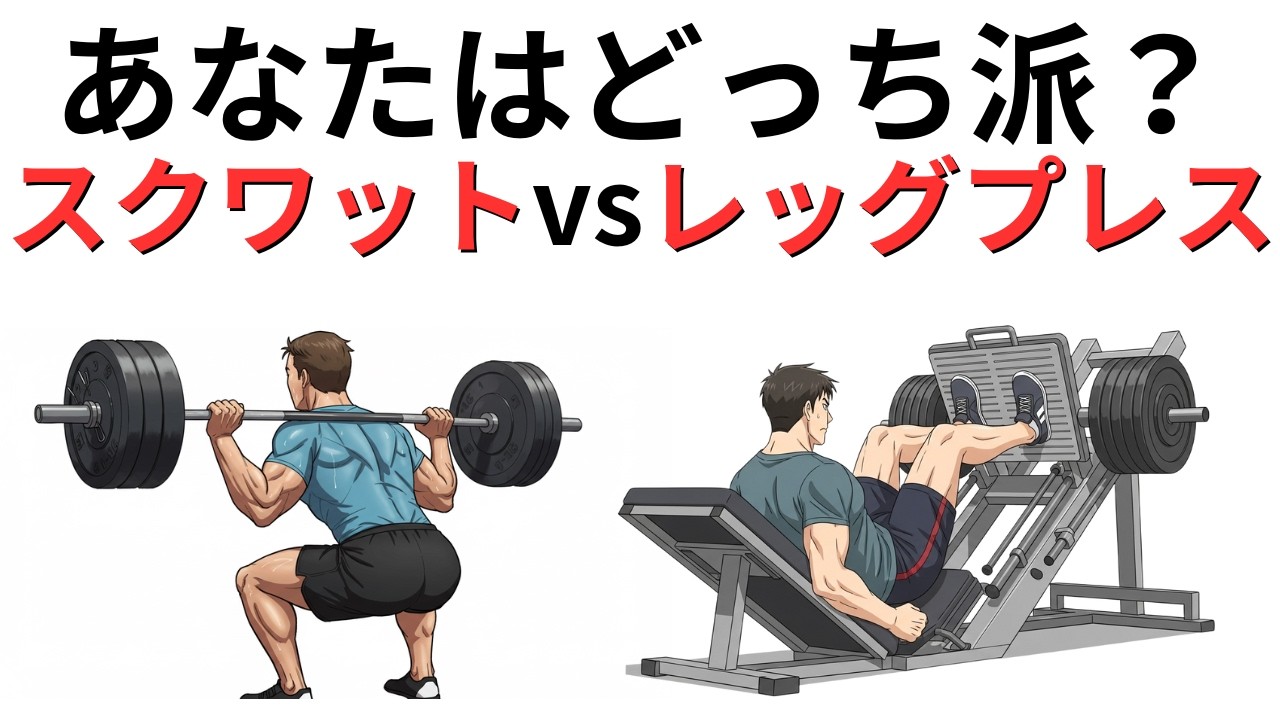 スクワットvsレッグプレス｜脚をデカくしたいならどっち？40代からの「正解」はコチラ