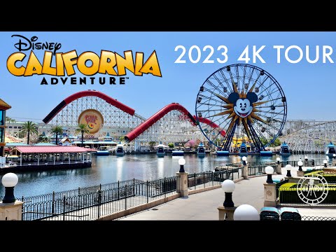 Disney California Adventure Park 2023 Complete 4K Walking Tour | Disneyland Anaheim California 2023