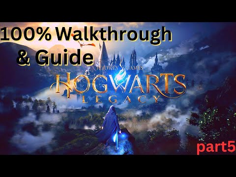 Hogwarts Legacy 100% Walkthrough ( Plat Trophy ) Part 5 ps5 gameplay