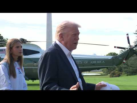 President Trump Gaggles with Press Before Departing the White House, Sep. 26, 2025
