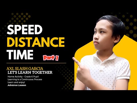SPEED DISTANCE AND TIME WORD PROBLEMS Part 1 || How to Calculate Speed Distance and Time #axlgarcia