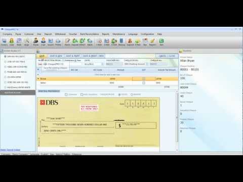How to print Cheque from with Voucher