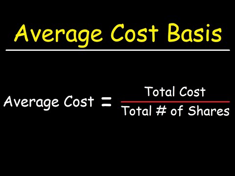 How To Calculate Your Average Cost Basis When Investing In Stocks Video