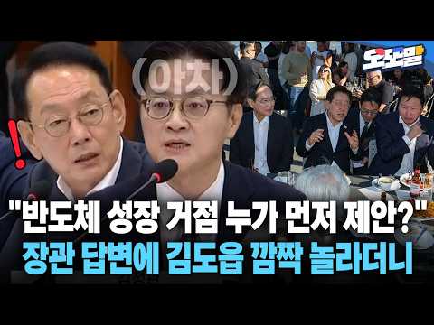 [현장영상] "반도체 성장 거점 누가 먼저 제안?" 장관 답변에 김도읍 깜짝 놀라더니 #반도체 #메가프로젝트