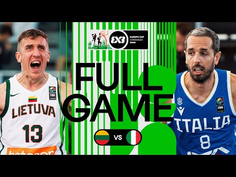 Lithuania 🇱🇹 vs Italy 🇮🇹 | Men | Full Semi-Finals Game | FIBA 3x3 Europe Cup 2025