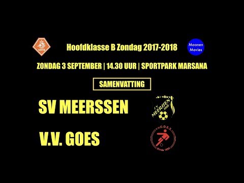 Samenvatting SV Meerssen-VV Goes 03-09-2017