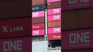 Container ships are very massive