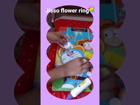 how to make jisoo flower ring black pink💕💐