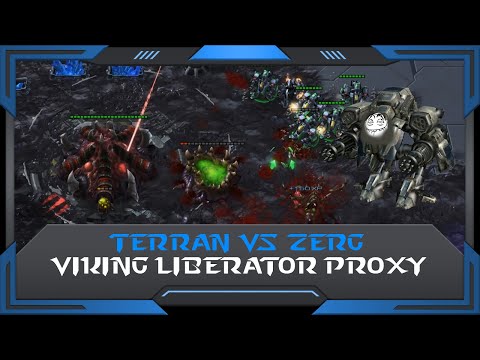 StarCraft 2 (RuFF Highlight): Viking Liberator Proxy