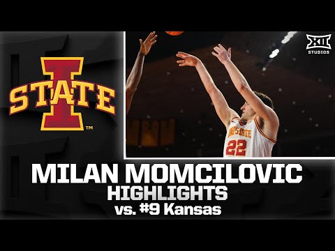 Milan Momcilovic Highlights vs. #9 Kansas