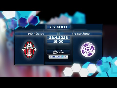 2.liga 2022/2023 26.kolo: MŠK Púchov - KFC Komárno (zostrih)
