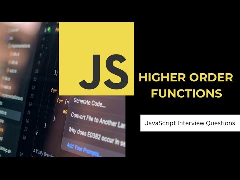 Higher Order Functions In Javascript Javascript Interview Question Simple Tutorial