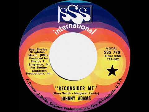 1969 HITS ARCHIVE: Reconsider Me - Johnny Adams (mono 45)
