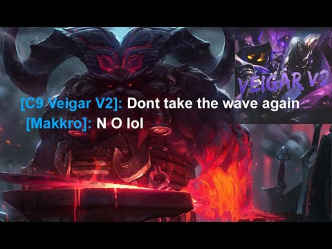 Carrying VeigarV2 and he flames me for taxing wave lol | Makkro
