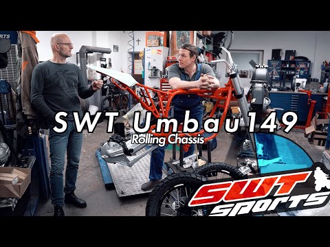 SWT-SPORTS Rolling Chassis Conversion No. 149 with central spring strut on BMW Motorrad R 80 GS base