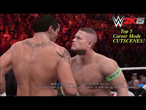 WWE 2K15 Top 5 Best My Career Mode Cutscenes! (PS4)