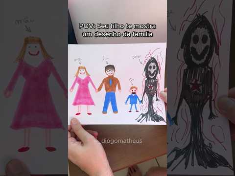 POV SEU FILHO TE MOSTRA UM DESENHO DA FAMÍLIA! 😂