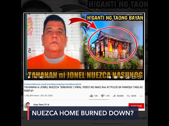 FALSE: Tarlac cop Nuezca’s house burned down by neighbors