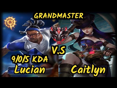 Rekkles (LUCIAN) vs CAITLYN - 9/0/5 KDA BOTTOM ADC GAMEPLAY - EUW Ranked GRANDMASTER
