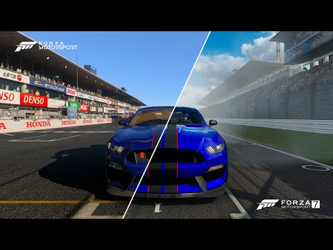 Forza Motorsport vs Forza Motorsport 7 Graphics Comparison Gameplay