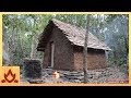 Building a tiled roof hut 