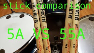 Video thumbnail for VIC FIRTH 5A VS 55A.  WHICH IS BETTER??? by Dennis Patterson - DP Drums