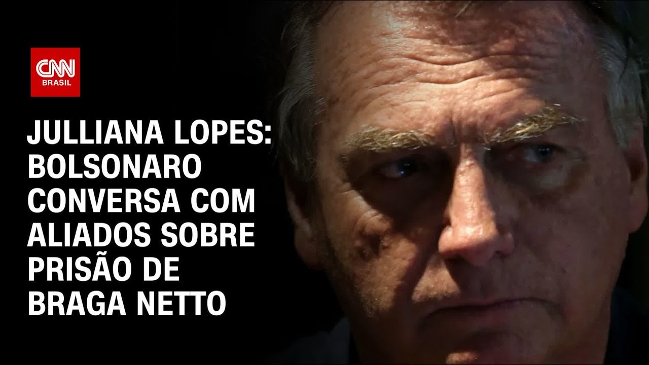 Julliana Lopes: Bolsonaro conversa com aliados sobre prisão de Braga Netto | CNN ARENA
