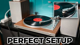 1 BY ONE Fully Automatic Record Player, HiFi Vinyl Turntable with Automatic Repeat Function