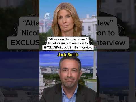 'Attack on the rule of law': Nicolle's instant reaction to EXCLUSIVE Jack Smith interview
