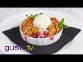 delicious & simple sour cherry crumble | cook like a chef