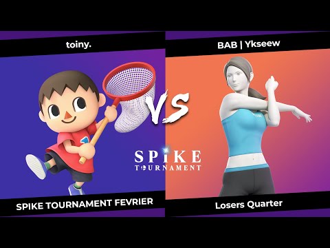 SpikeT Février Losers Quarter - toiny. (Villager) VS BAB | Ykseew (Wii Fit Trainer)