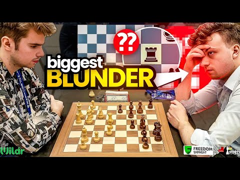 Hans Niemann blunders in a completely winning position | IM Jakub vs GM Niemann | World Blitz 2023