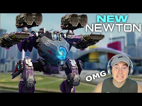 NEW Newton Titan Gameplay... Massive Firepower With Built In Railgun Sniper | War Robots