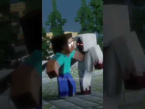 Don't mess with herobrine 🔥 Alex and Steve (Minecraft Animation) #minecraft #shorts