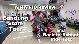 Download lagu AIMA F10 Review 🚀 Bandung Store Tour and Back-to-School Ride Test mp3