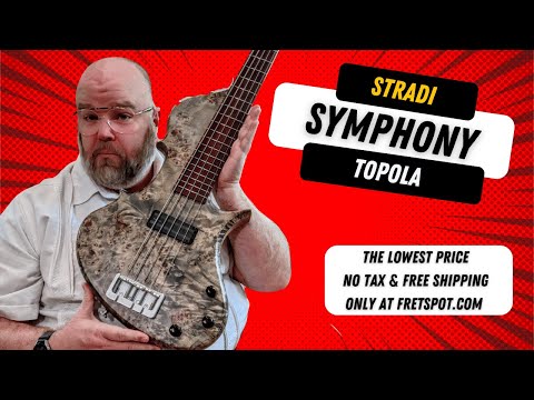Stradi Symphony "Topola": Poplar Burl top, Chambered Mahogany body, Locally sourced