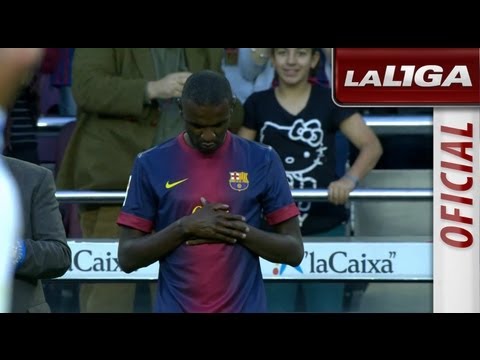 Eric Abidal juega su último partido con el FC Barcelona