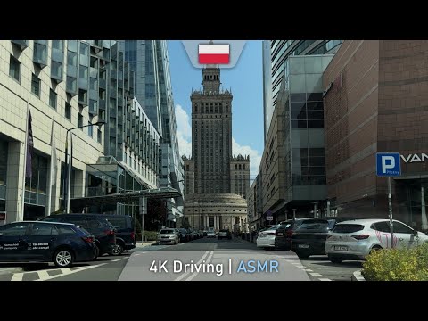 Driving WARSAW (WARSZAWA): POLAND`S CAPITAL SKYLINE | Morning City Vibes | 4K 60FPS