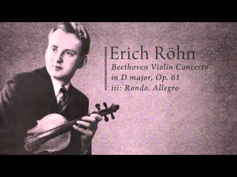 Erich Röhn - Beethoven Violin Concerto, iii. Rondo. Allegro