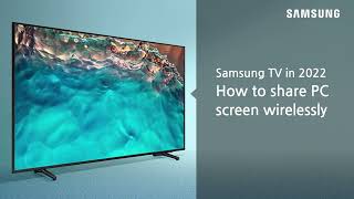 [Samsung TV] How to Screen Mirroring to PC