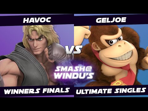 Havoc (Ryu, Ken) vs GelJoe (Donkey Kong, Wario) - Smash @ Windu's 117 - Winners Finals SSBU