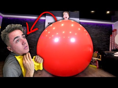 GETTING INSIDE GIANT BALLOONS WITH JAKE MITCHELL!!! (He almost died) **NOT CLICKBAIT** Video