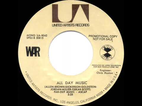 1971 War - All Day Music (mono radio promo 45--short version)