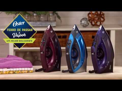 Video thumbnail of Ferro de Passar Roupa Oster a Vapor Turbo Steam GCSTCS