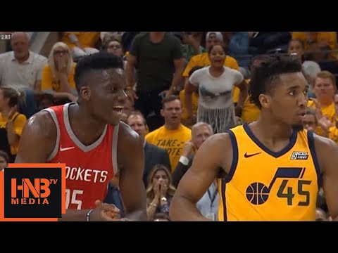 Clint Capela & Donovan Mitchell - Double Technical / Jazz vs Rockets Game 4